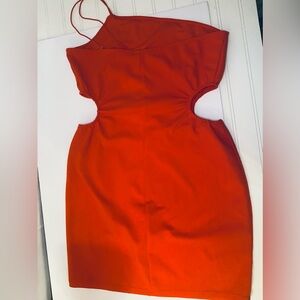 Speechless Vibrant Orange Mini Dress